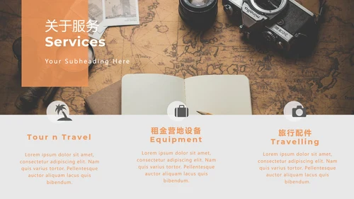 旅游行业背包客旅行社宣传旅游PPT模板