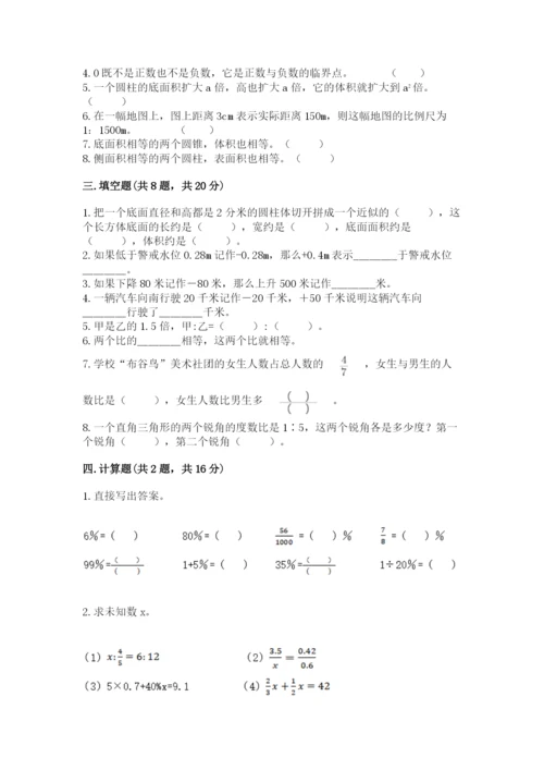 小升初数学期末测试卷带答案.docx