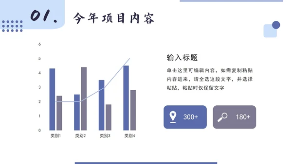紫色简约项目总结汇报PPT模板