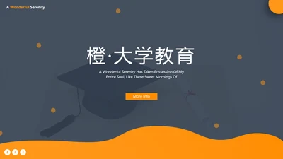 橙色简约风大学学校简介宣传教育PPT模板