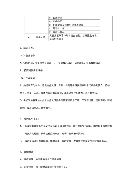 标准门招商订货会方案.docx