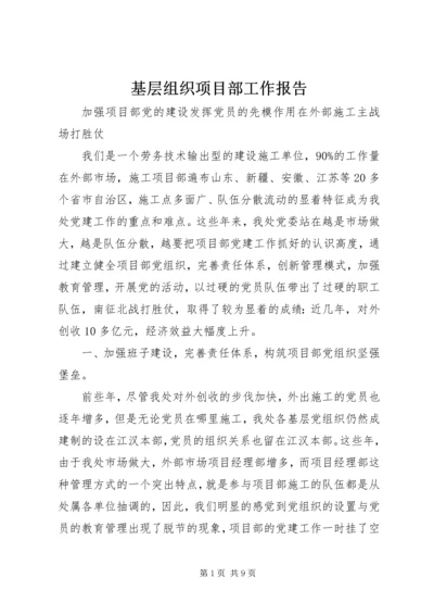 基层组织项目部工作报告.docx