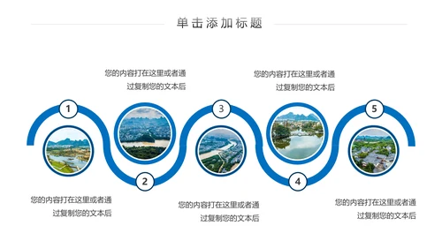桂林山水甲天下城市印象旅游宣传PPT模板