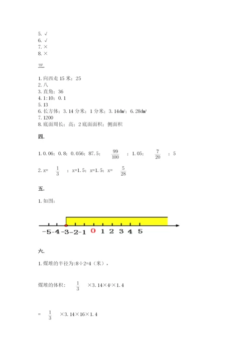 苏教版数学六年级下册试题期末模拟检测卷精品【易错题】.docx