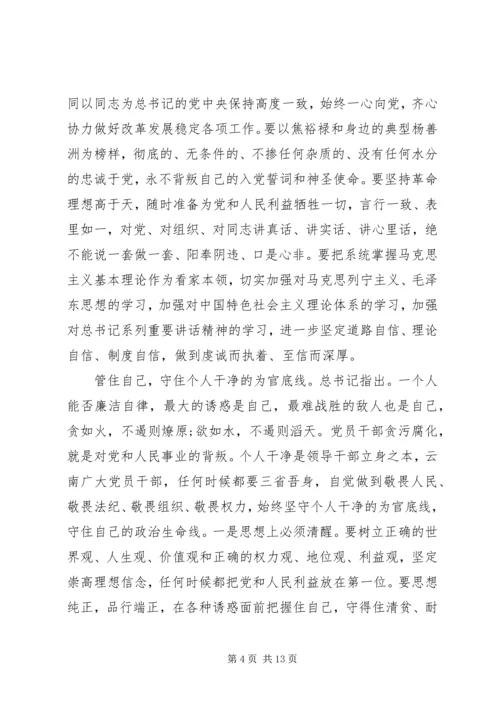 做忠诚干净担当的好干部剖析材料三篇.docx