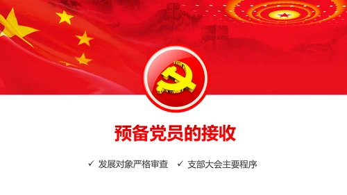 党员培训入党流程党支部党员发展培训PPT