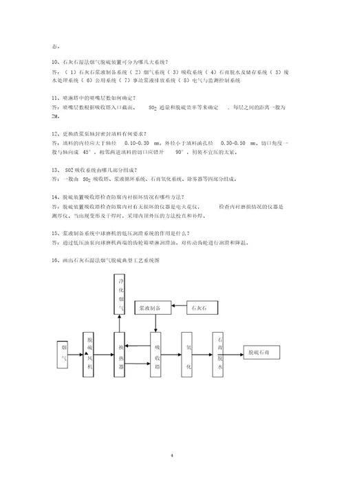 锅炉脱硫检修试题及答案