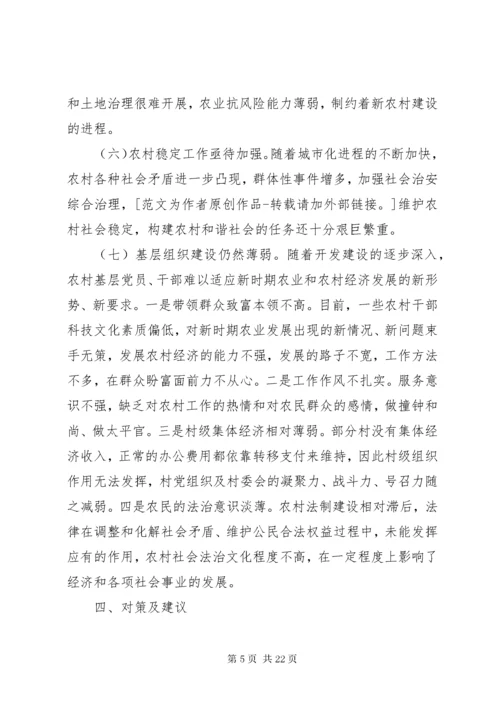 关于农村建设调研报告范文.docx