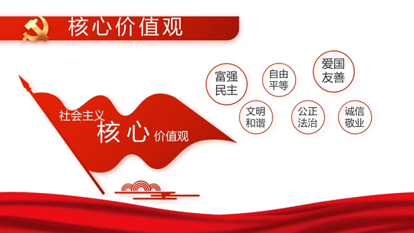 红色大气党风廉政建设工作总结动态PPT模板
