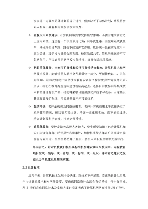 多媒体教室设计专业方案.docx