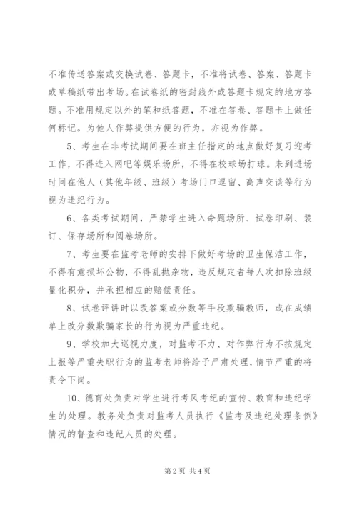学校管理制度中小学学校考纪考风建设规定.docx