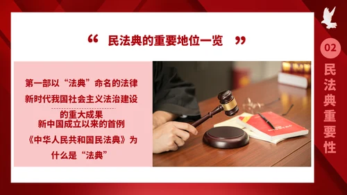 民法典普法宣传教育P通用PPT模板