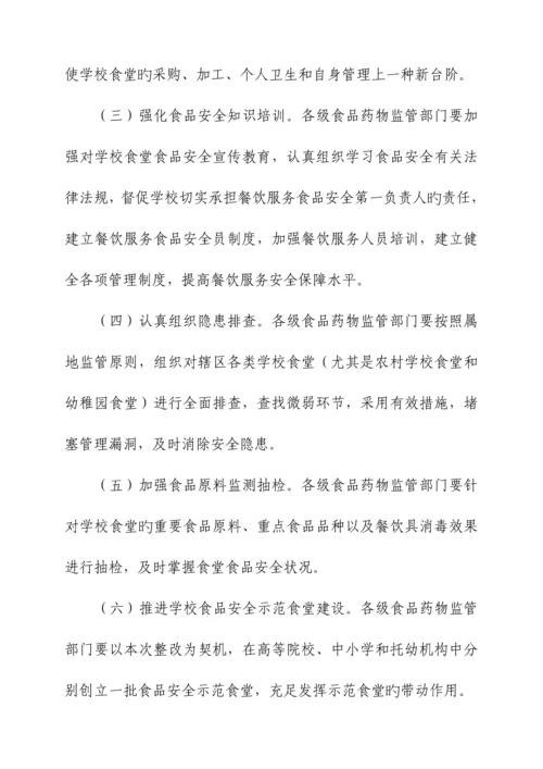 学校食品安全专项整治工作方案.docx