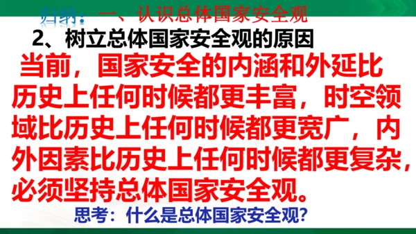 9.1《认识总体国家安全观》课件(26张PPT）