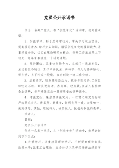 党员公开承诺书_28.docx