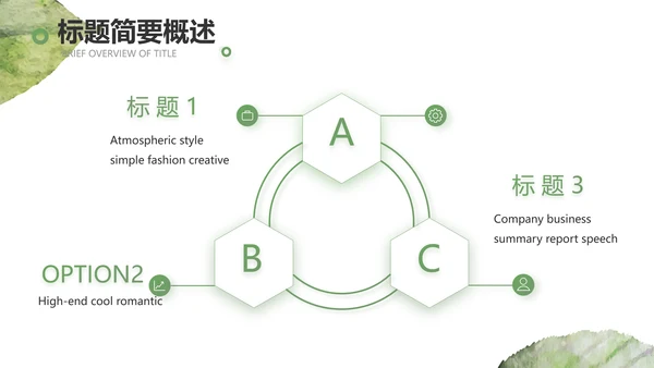 绿色小清新工作计划总结汇报PPT