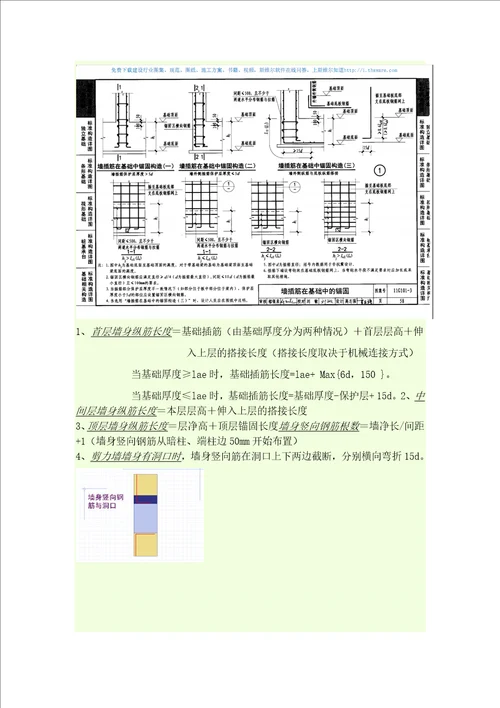 11G101剪力墙钢筋计算方法