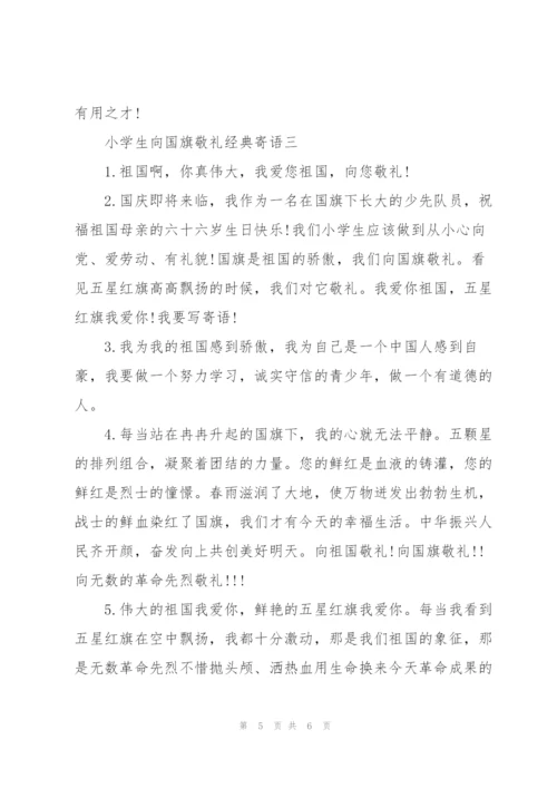 小学生向国旗敬礼寄语大全.docx