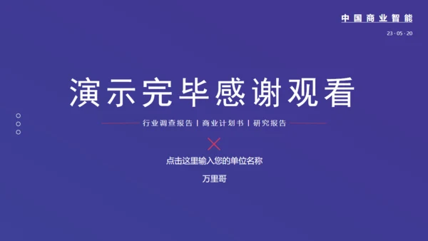 行业运营调查数据分析报告通用PPT模板