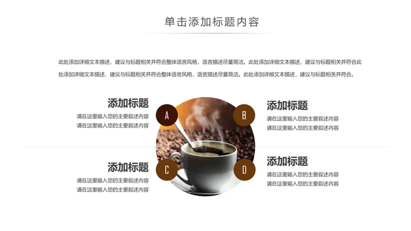 休闲下午茶美味咖啡厅介绍咖啡介绍PPT咖啡豆