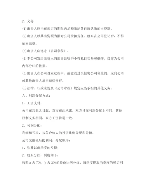 精编之投资合作协议书范本2.docx
