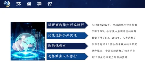 地球一小时宣传介绍通用PPT模板