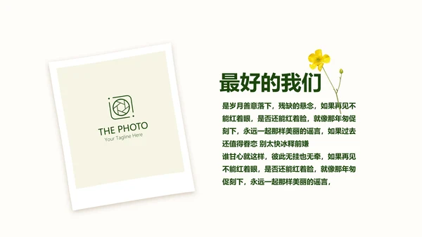 致青春同学会毕业纪念册动态PPT模板