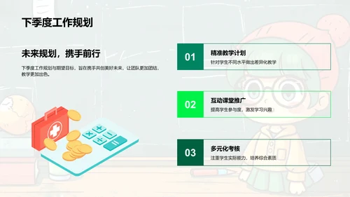 教学团队季度总结PPT模板
