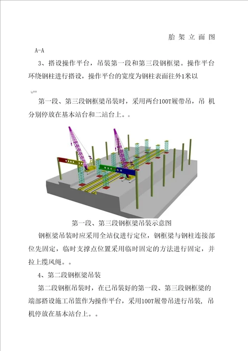 站台雨棚上部结构安装方案