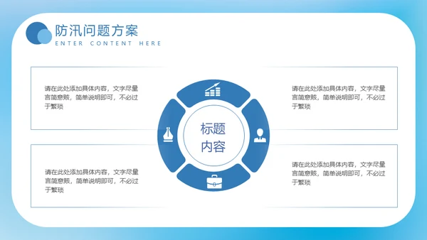 夏季汛期防洪防汛救灾安全讲座通用PPT模板