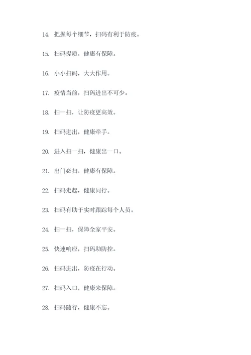 人员进出扫码标语图片大全