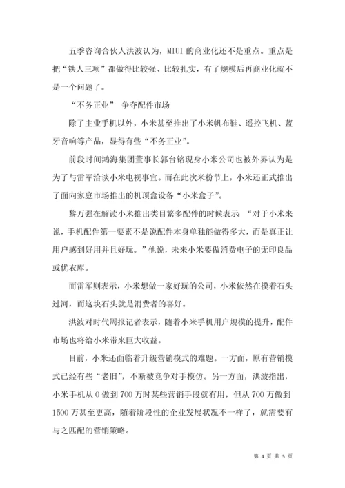 雷军-小米不只会玩硬件.docx