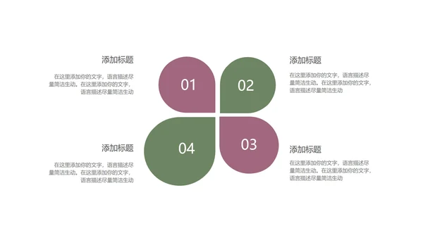 小清新花朵项目总结汇报PPT模板