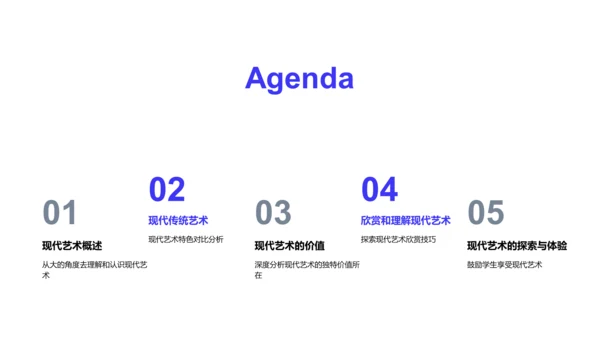 现代艺术教学PPT模板