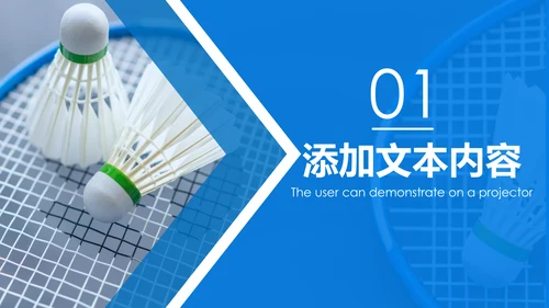 体育运动会羽毛球比赛协会教学PPT模板