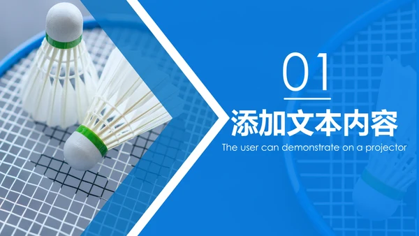 体育运动会羽毛球比赛协会教学PPT模板