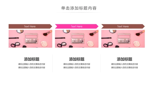 时尚美妆彩妆化妆品美容化妆培训PPT模板