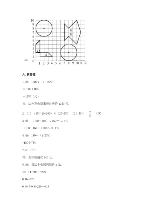 小学数学六年级上册期末测试卷含答案【达标题】.docx