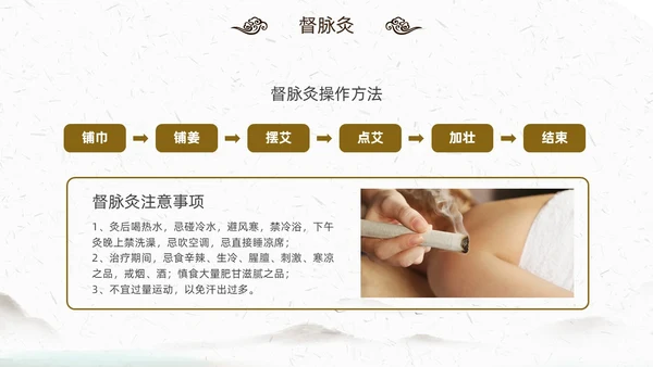 中国风古风中医妇科外治法传统中医文化经络护理培训PPT