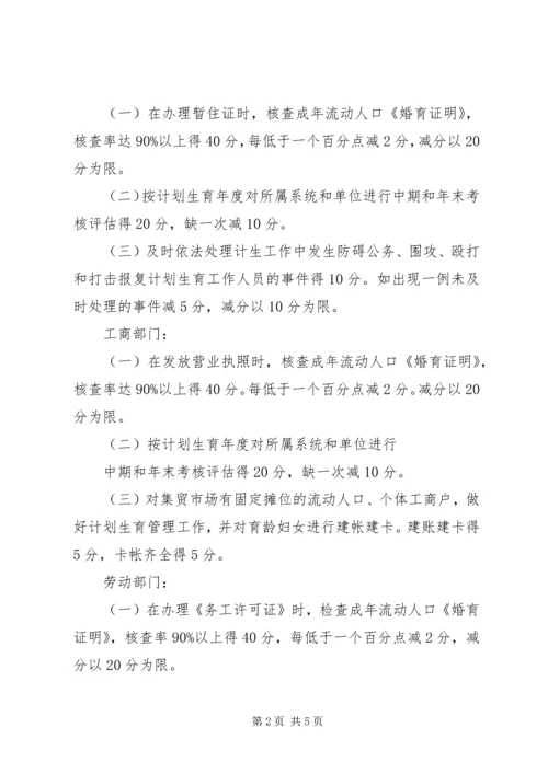 人口与计划生育齐抓共管考评办法.docx