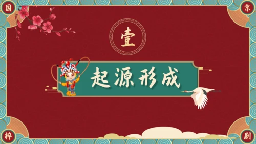 国粹京剧—中国风京剧介绍通用PPT模板