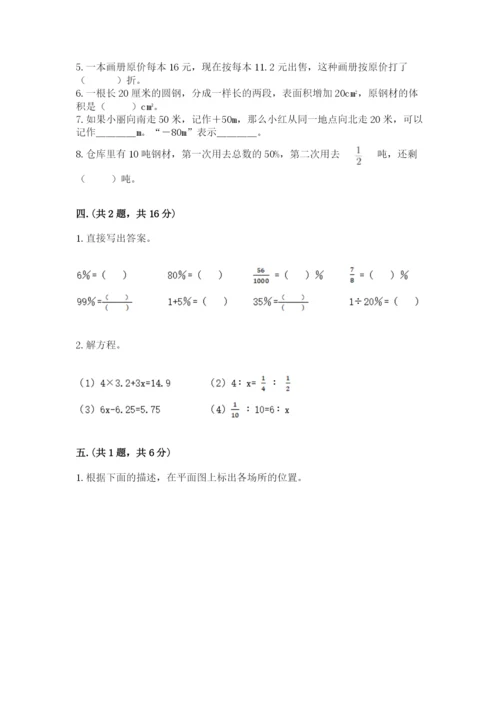 小学六年级升初中模拟试卷及完整答案【历年真题】.docx