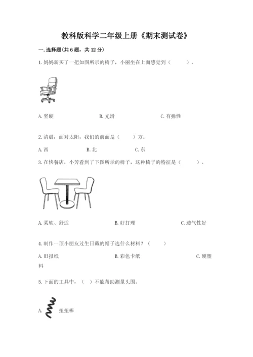 教科版科学二年级上册《期末测试卷》【名校卷】.docx