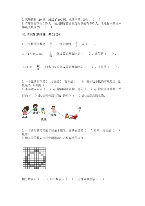 小学数学六年级上册期末试卷附参考答案研优卷