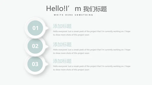 时尚微立体专案改善工作总结PPT动态模板