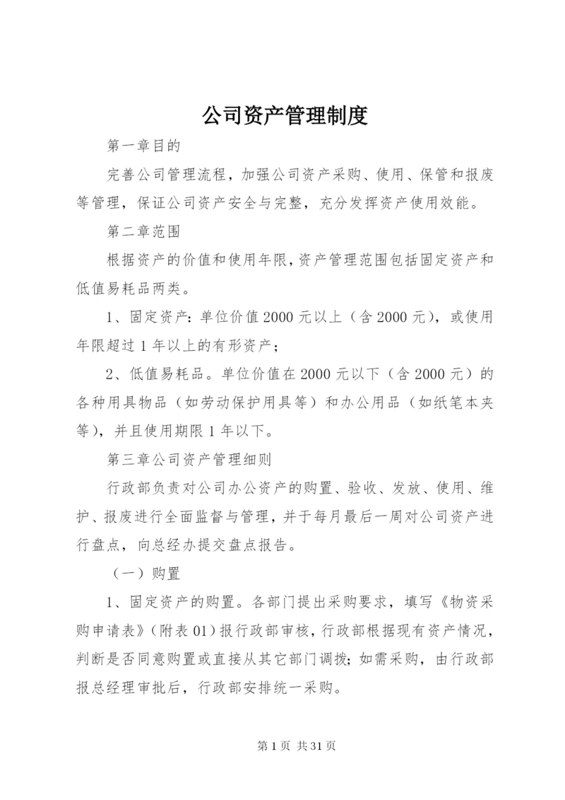 公司资产管理制度 (9).docx