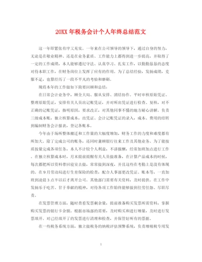 精编之税务会计个人年终总结范文2.docx