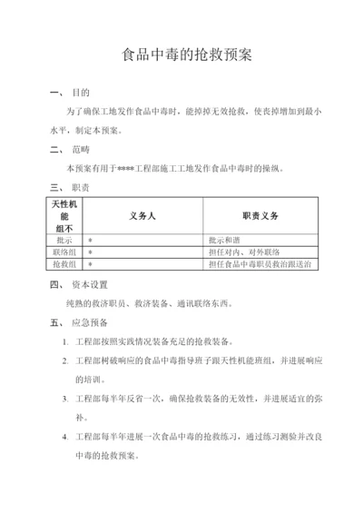 2023年建筑行业食物中毒的急救预案.docx