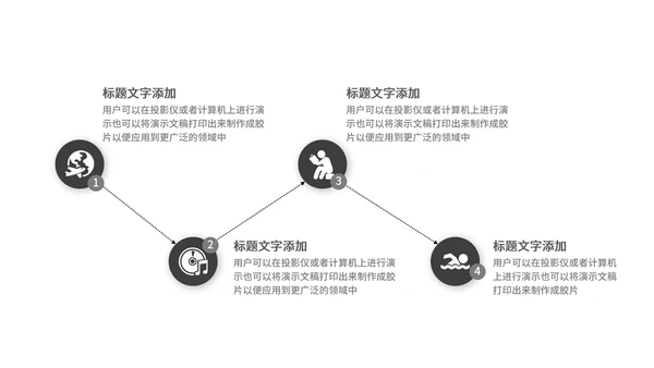 黑白商务风工作总结PPT模板