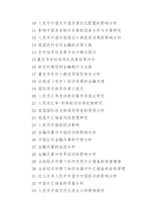 金融学院论文题目的选择.docx